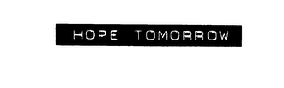 HOPE TOMORROW logo
