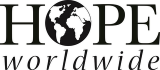HOPE WORLDWIDE logo