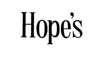 HOPE'S logo