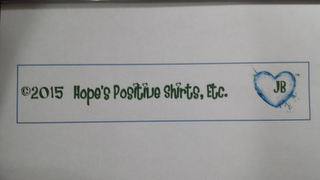 HOPE'S POSITIVE SHIRTS, ETC. JB logo