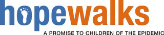 HOPEWALKS A PROMISE TO CHILDREN OF THE EPIDEMIC logo