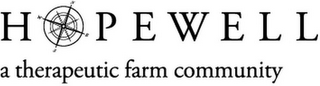 HOPEWELL A THERAPEUTIC FARM COMMUNITY logo