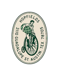 HOPFIELDS 3110 GUADALUPE ST. AUSTIN. TEX. 78705 logo