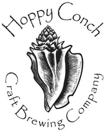 HOPPY CONCH CRAFT BREWING COMPANY PURITY: WATER, MALT, HOPS, YEAST logo