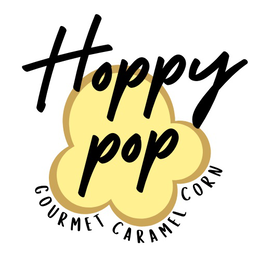 HOPPY POP GOURMET CARAMEL CORN logo