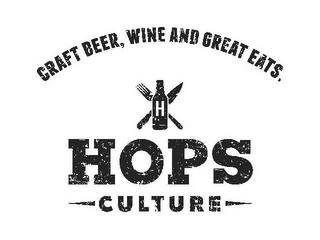 HOPS CULTURE CRAFT BEER, WINE AND GREAT EATS. logo
