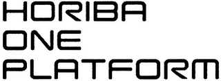 HORIBA ONE PLATFORM logo