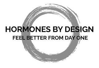 HORMONES BY DESIGN FEEL BETTER FROM DAYONE logo