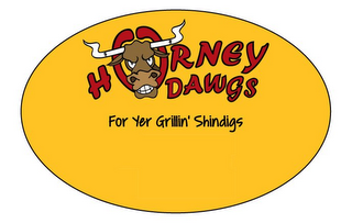 HORNEY DAWGS FOR YER GRILLIN' SHINDIGS logo