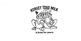 HORNEY TOAD MILK A DRINK FOR LOVERS logo