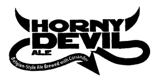 HORNY DEVIL ALE BELGIAN-STYLE ALE BREWED WITH CORIANDER logo