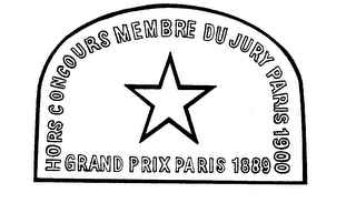 HORS CONCOURS MEMBRE DU JURY PARIS 1900 GRAND PRIX PARIS 1889 logo