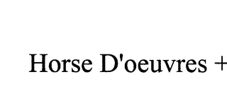 HORSE D'OEUVRES + logo