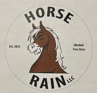 HORSE RAIN LLC EST. 2025 ALCOHOL FREE BEER logo