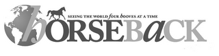 HORSEBACK - SEEING THE WORLD FOUR HOOVES AT A TIME logo