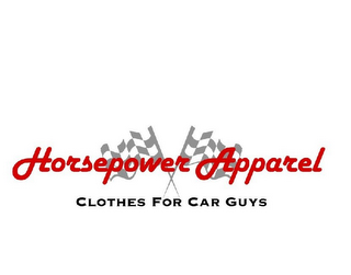 HORSEPOWER APPAREL CLOTHES FOR CAR GUYS logo