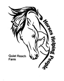 HORSES HELPING PEOPLE QUIET REACH FARM logo