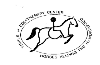 HORSES HELPING THE HANDICAPPED TRIPLE H EQUITHERAPY CENTER logo