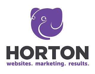 HORTON WEBSITES. MARKETING. RESULTS. logo