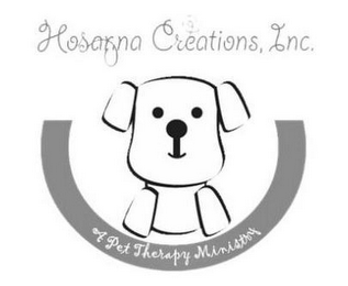 HOSANNA CREATIONS, INC. A PET THERAPY MINISTRY logo