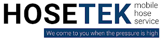 HOSETEK MOBILE HOSE SERVICE WE COME TO YOU WHEN THE PRESSURE IS HIGH logo