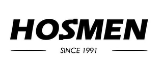 HOSMEN SINCE 1991 logo