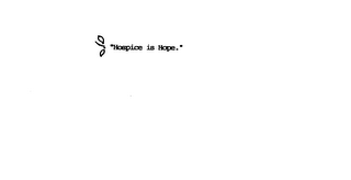HOSPICE IS HOPE logo