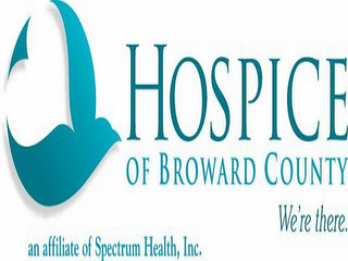 HOSPICE OF BROWARD COUNTY WE'RE THERE. AN AFFILIATE OF SPECTRUM HEALTH, INC. logo