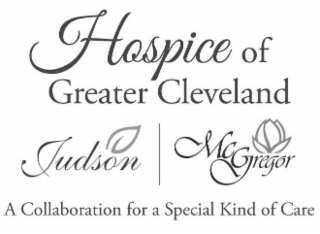 HOSPICE OF GREATER CLEVELAND JUDSON MCGREGOR A COLLABORATION FOR A SPECIAL KIND OF CARE logo