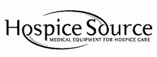 HOSPICE SOURCE MEDICAL EQUIPMENT FOR HOSPICE CARE logo