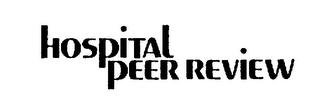 HOSPITAL PEER REVIEW logo