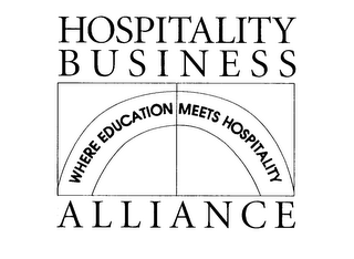 HOSPITALITY BUSINESS ALLIANCE WHERE EDUCATION MEETS HOSPITALITY logo