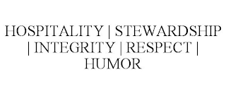 HOSPITALITY | STEWARDSHIP | INTEGRITY | RESPECT | HUMOR logo