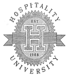 HOSPITALITY UNIVERSITY H EST 1988 logo