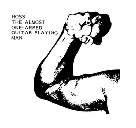 HOSS THE ALMOST ONE-ARMED GUITAR PLAYING MAN logo
