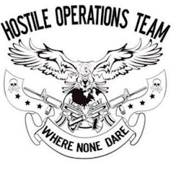 HOSTILE OPERATIONS TEAM WHERE NONE DARE logo
