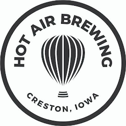 HOT AIR BREWING CRESTON, IOWA logo