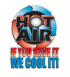 HOT AIR IF YOU HAVE IT WE COOL IT! logo