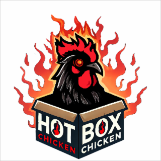 HOT BOX CHICKEN CHICKEN logo