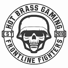 HOT BRASS GAMING, FRONTLINE FIGHTERS, EST. 2010 logo