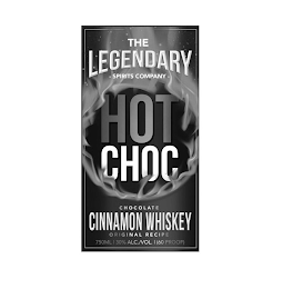 HOT CHOC THE LEGENDARY SPIRITS COMPANY CHOCOLATE CINNAMON WHISKEY ORIGINAL RECIPE 750 ML/30% ALC./VOL./ (60 PROOF) logo