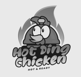 HOT DING CHICKEN HOT & READY logo