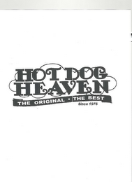 HOT DOG HEAVEN THE ORIGINAL THE BEST SINCE 1976 logo