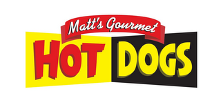 HOT DOGS MATT'S GOURMET logo