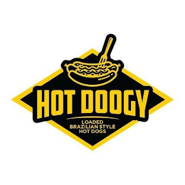 HOT DOOGY LOADED BRAZILIAN STYLE HOT DOG logo