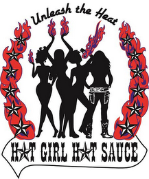 HOT GIRL HOT SAUCE UNLEASH THE HEAT logo