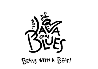 HOT JAVA COOL BLUES BEANS WITH A BEAT logo