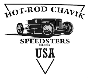 HOT-ROD CHAVIK 8 SPEEDSTERS EST. 2003 USA logo