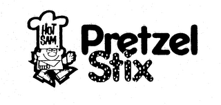 HOT SAM, PRETZEL STIX logo