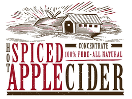 HOT SPICED APPLE CIDER CONCENTRATE 100%PURE·ALL NATURAL logo